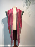 Kantha long sleeveless Kimono_2