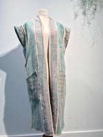 Kantha long sleeveless Kimono_1