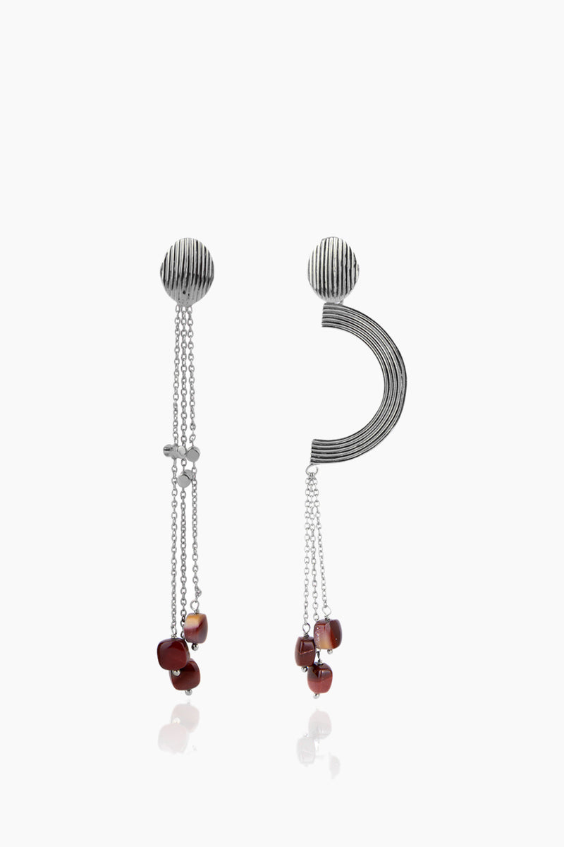 Détail asymmetric earring 102034010698 - Silver