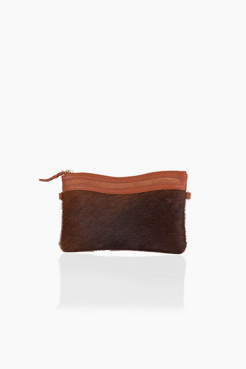DétaiL clutch 10203407117 - cognac/ cow fur