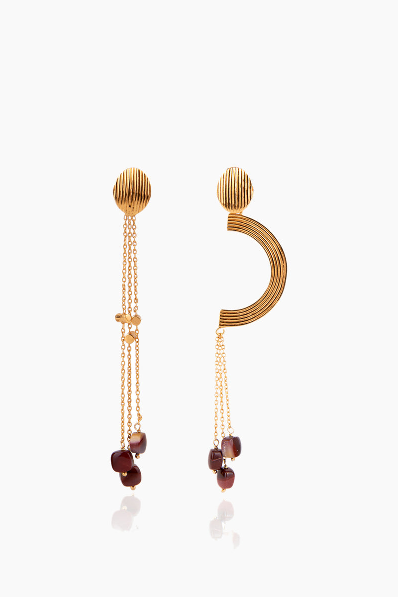 Détail asymmetric earring 10203409881 - Gold