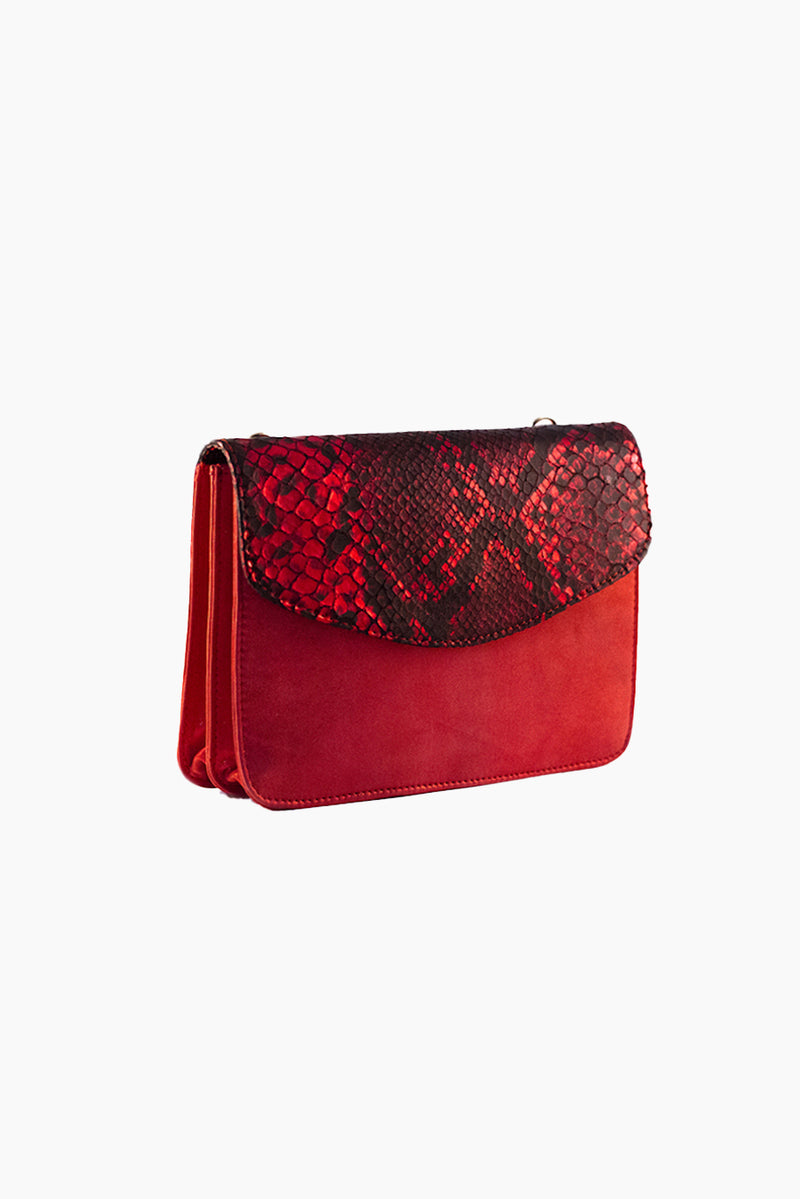 DétaiL shoulder bag 10203405547 - Red / Snake